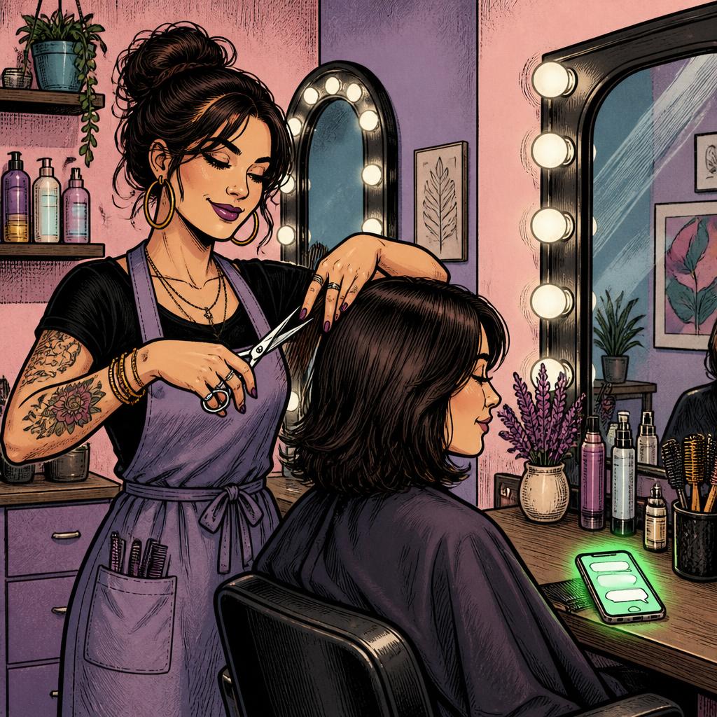 Salon preset illustration