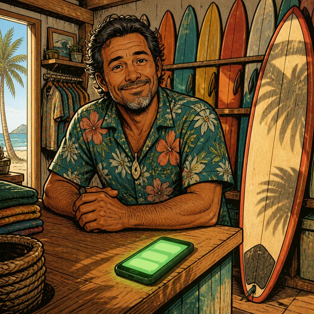 Surf Shop preset illustration